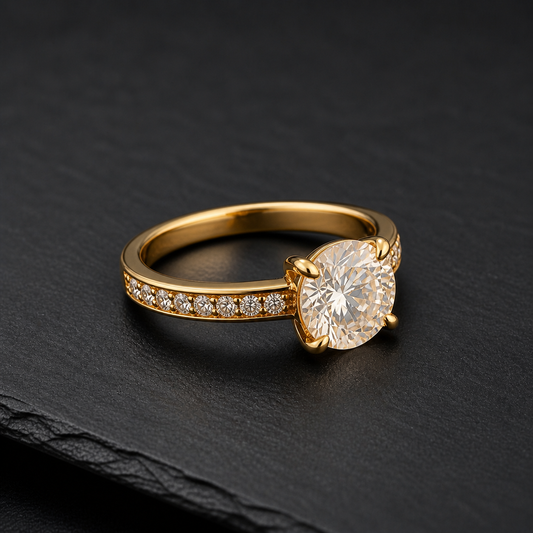CANCRI Aurora solitaire ring in 925 sterling silver
