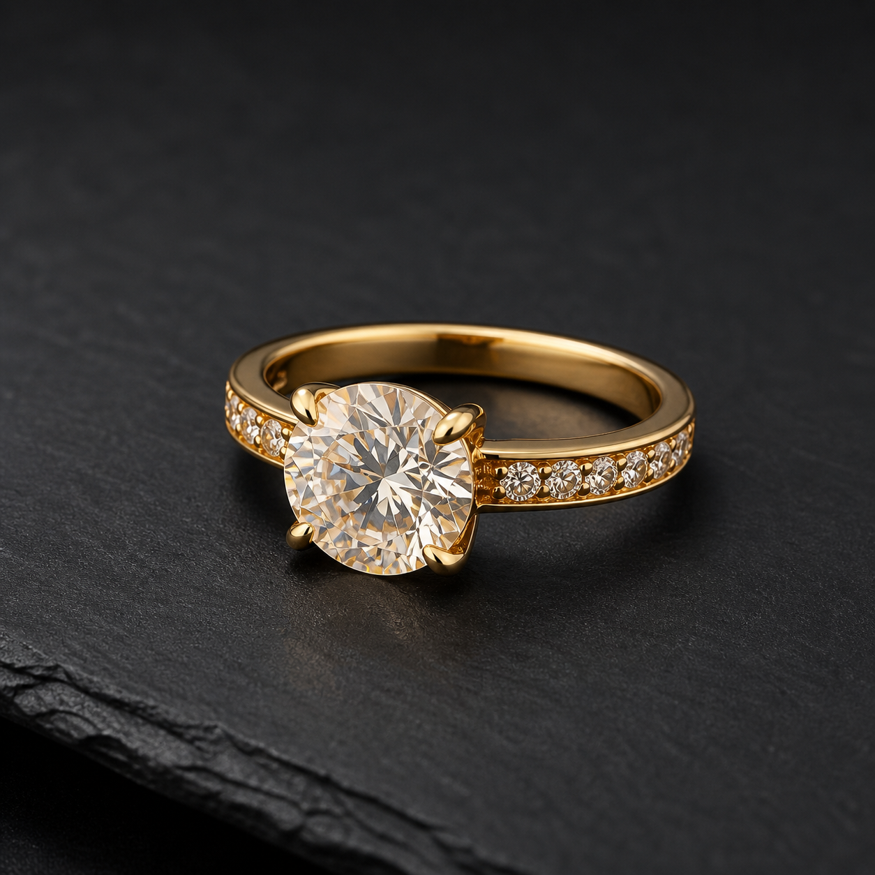 CANCRI Aurora solitaire ring in 925 sterling silver