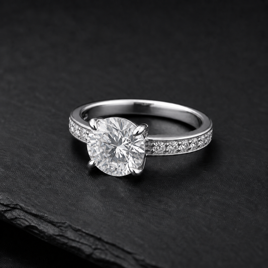 CANCRI Aurora solitaire ring in 925 sterling silver