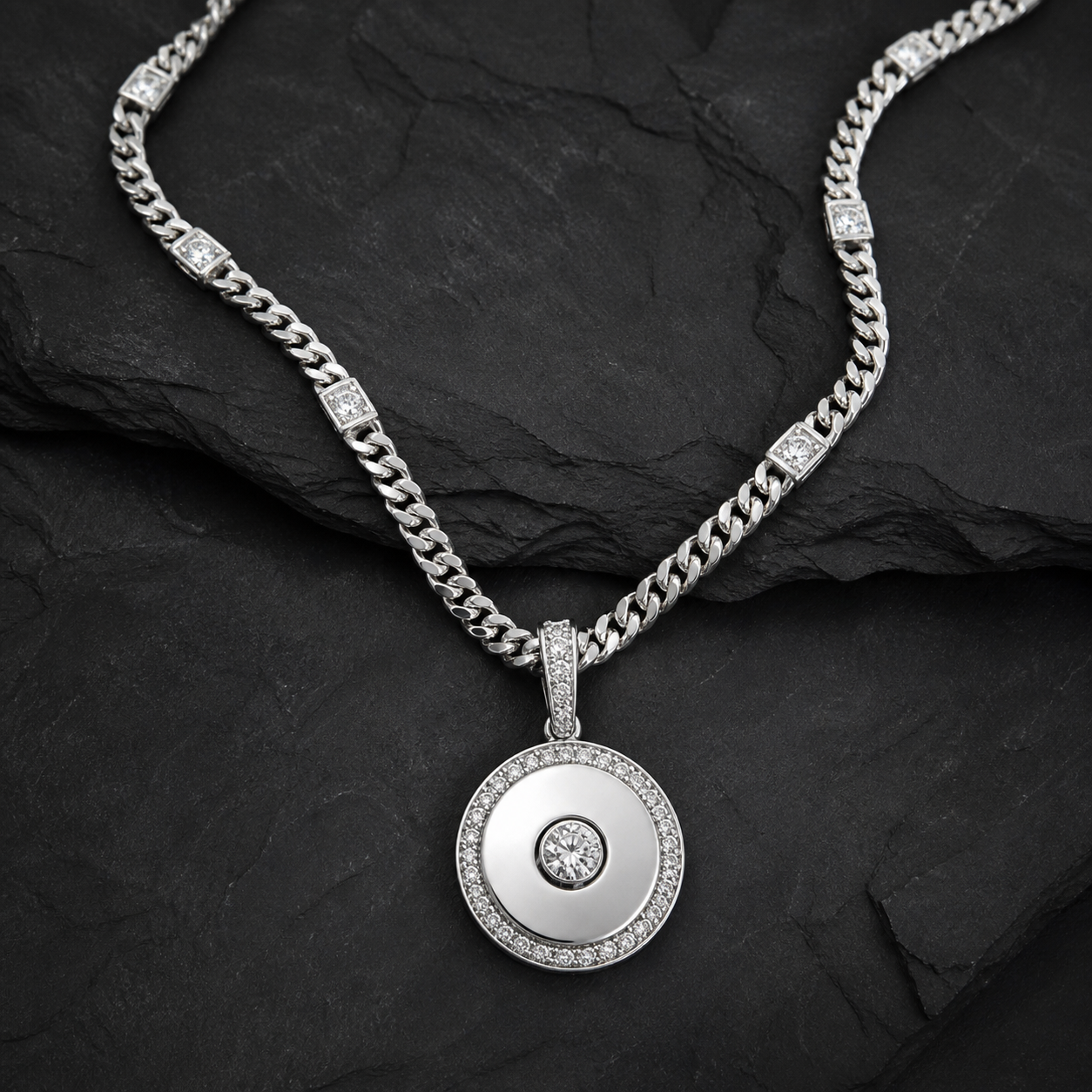 CANCRI Eclipse Pendant Set in 925 sterling silver